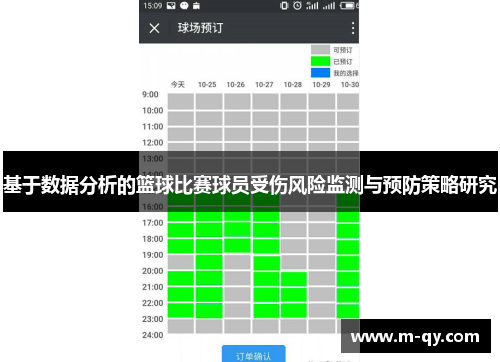 基于数据分析的篮球比赛球员受伤风险监测与预防策略研究